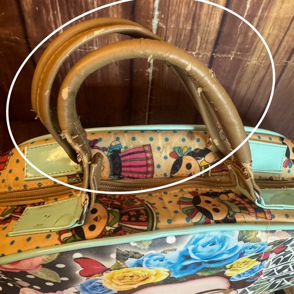 Women’s Handbag Frida Kahlo Style Made in Mexico Colorful Unique Design - Picture 10 of 13